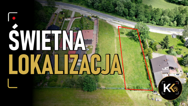 Działka w Łagowie – prezentacja nieruchomości z drona